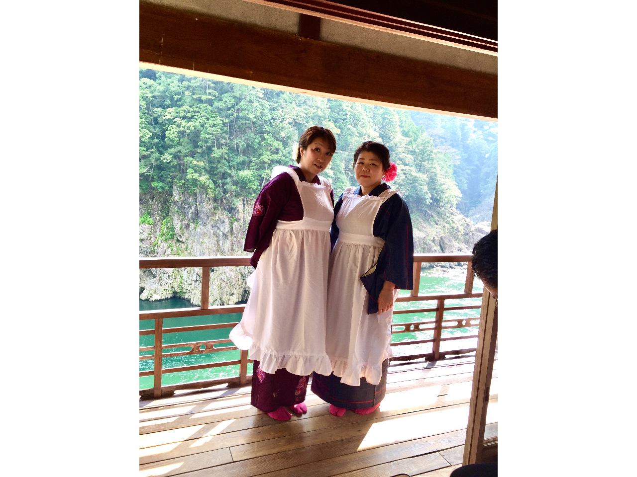 大正ロマンお着物には、エプロンも追加できます☆