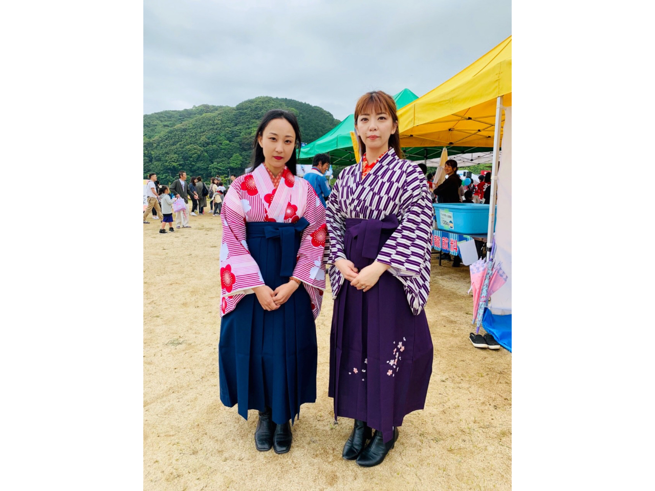 女学生、袴姿も人気です♪矢絣模様のお着物が、レトロですね♪ブーツご希望の際は、ご持参ください☆