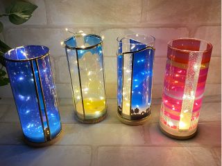 夜のお部屋を彩るキラキラランプシェード