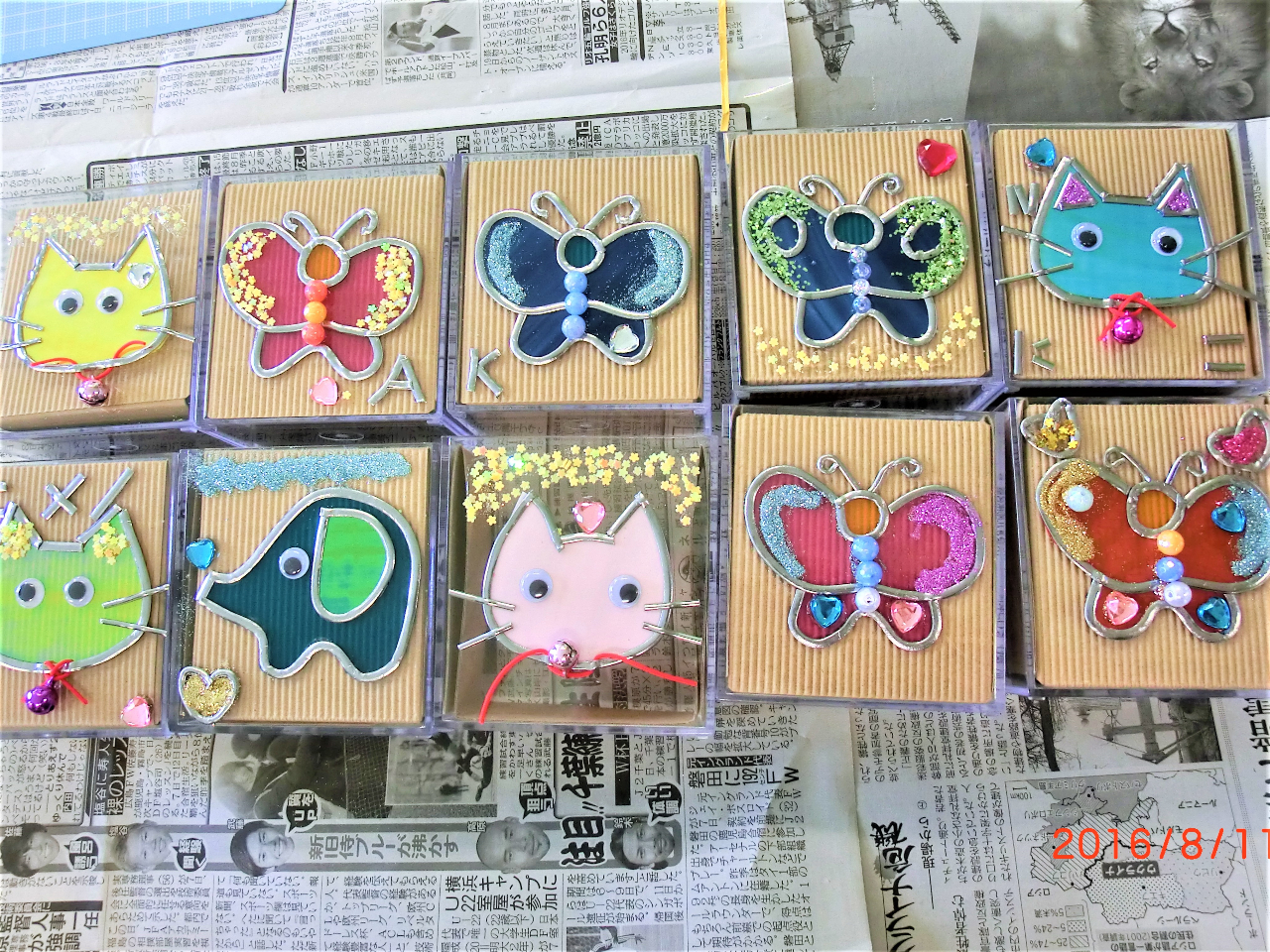 猫、象、車、ウサギ、パンダ、蝶など、他にもお好きな形で作れちゃいます♪