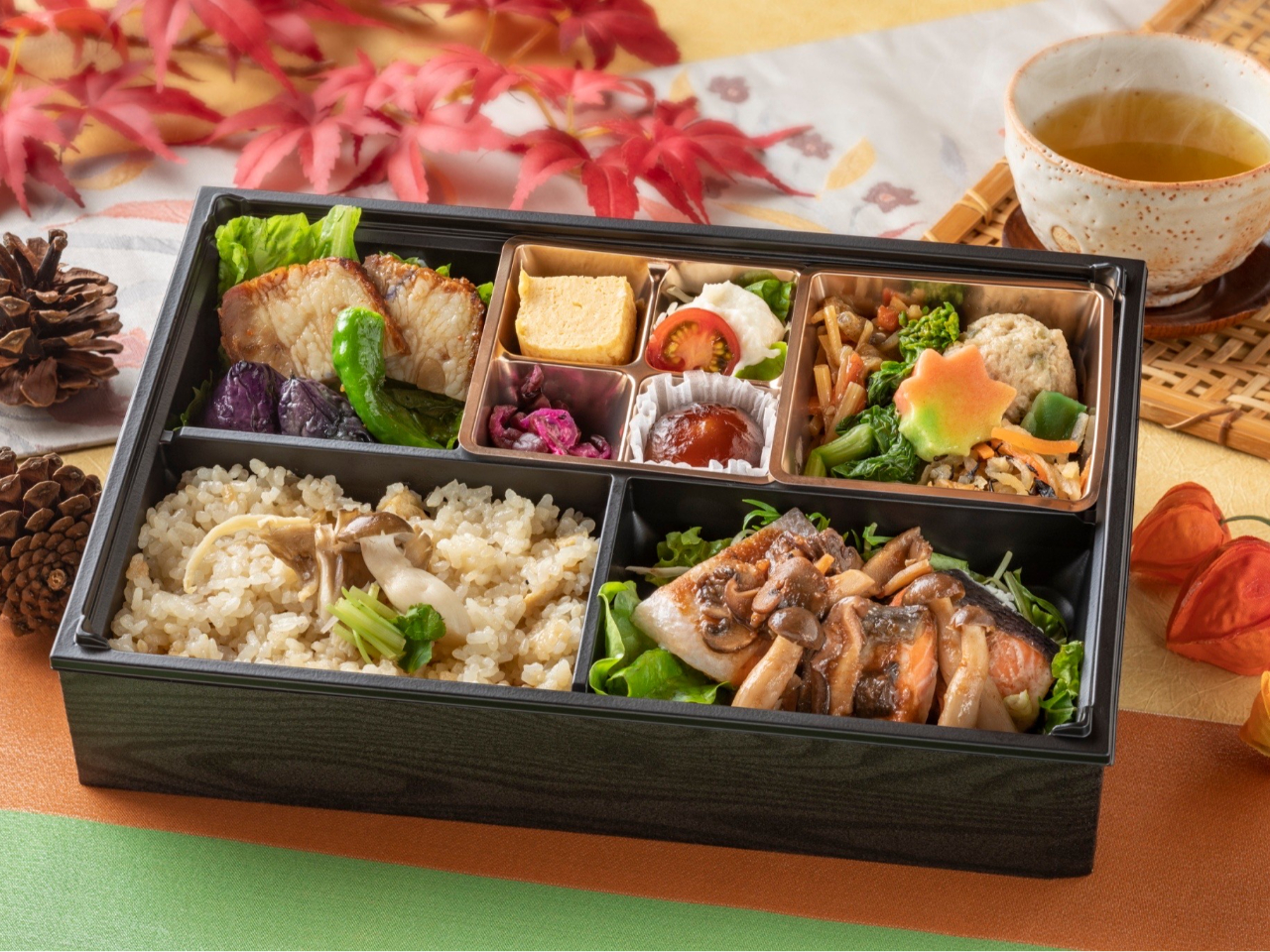 1日1組限定!美味しい 『季節の彩り弁当・秋』で話も弾みます♪