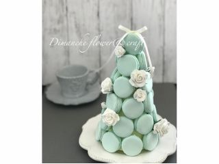 ミント色のマカロン**じつはこれ、クレイ(粘土)なんです!