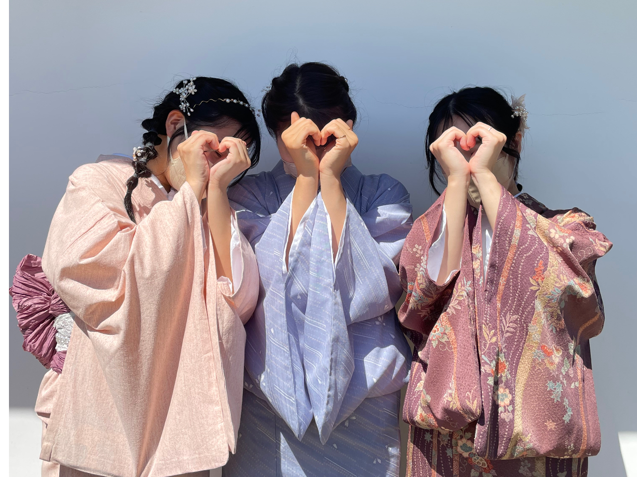 着物のサイズは、S〜LLまでご用意しています。キッズサイズもあります