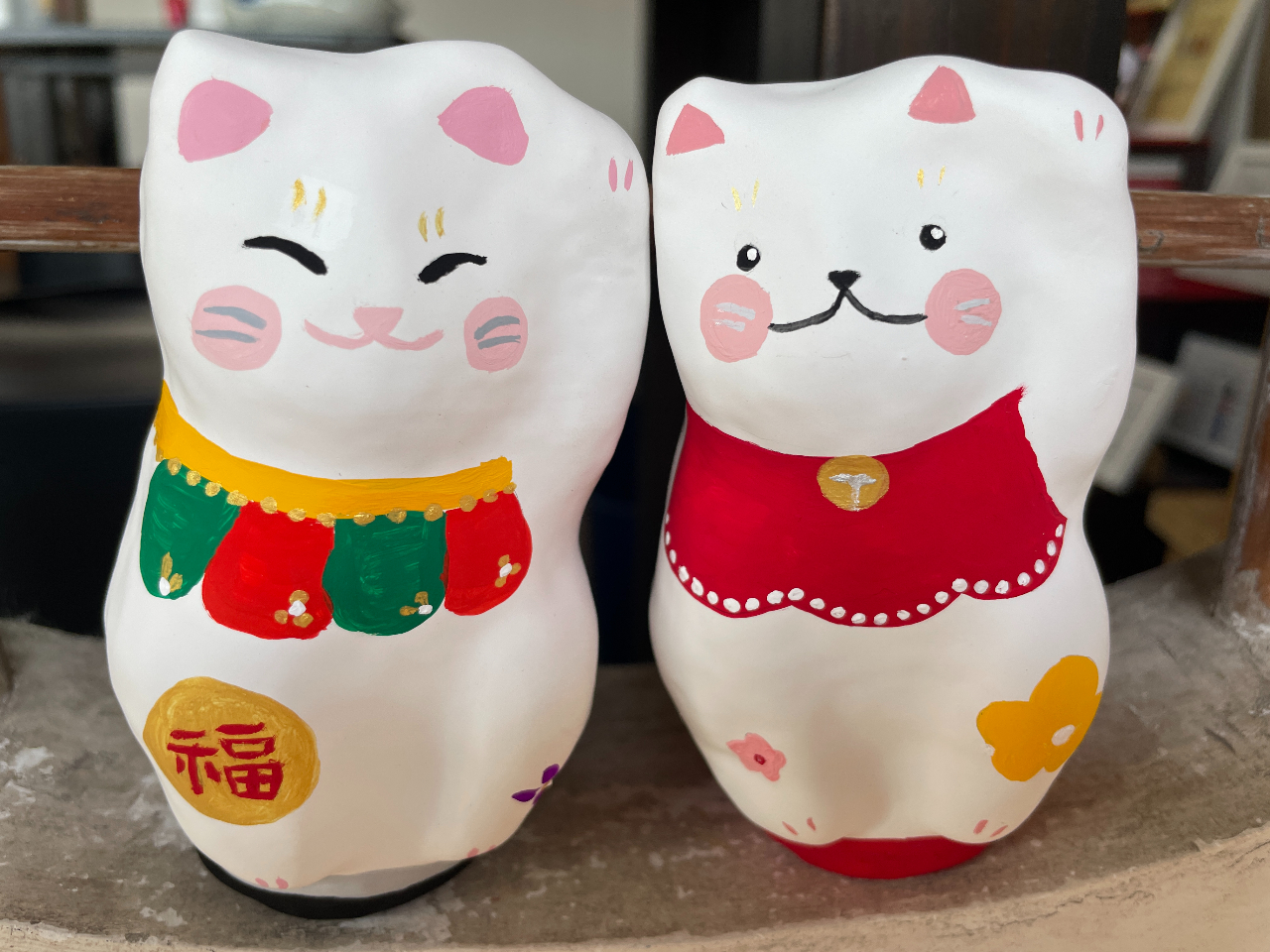 [超希少品]尾道「猫の細道」招き猫 木札、陶板、福石猫5点セット 超希少品]尾道「猫の細道」招き猫 木札、陶板、福石猫5点セット