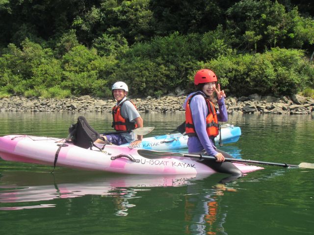 暑くなったら、足を四万十川につけて 涼みながら川下りも気持ちいい♪
