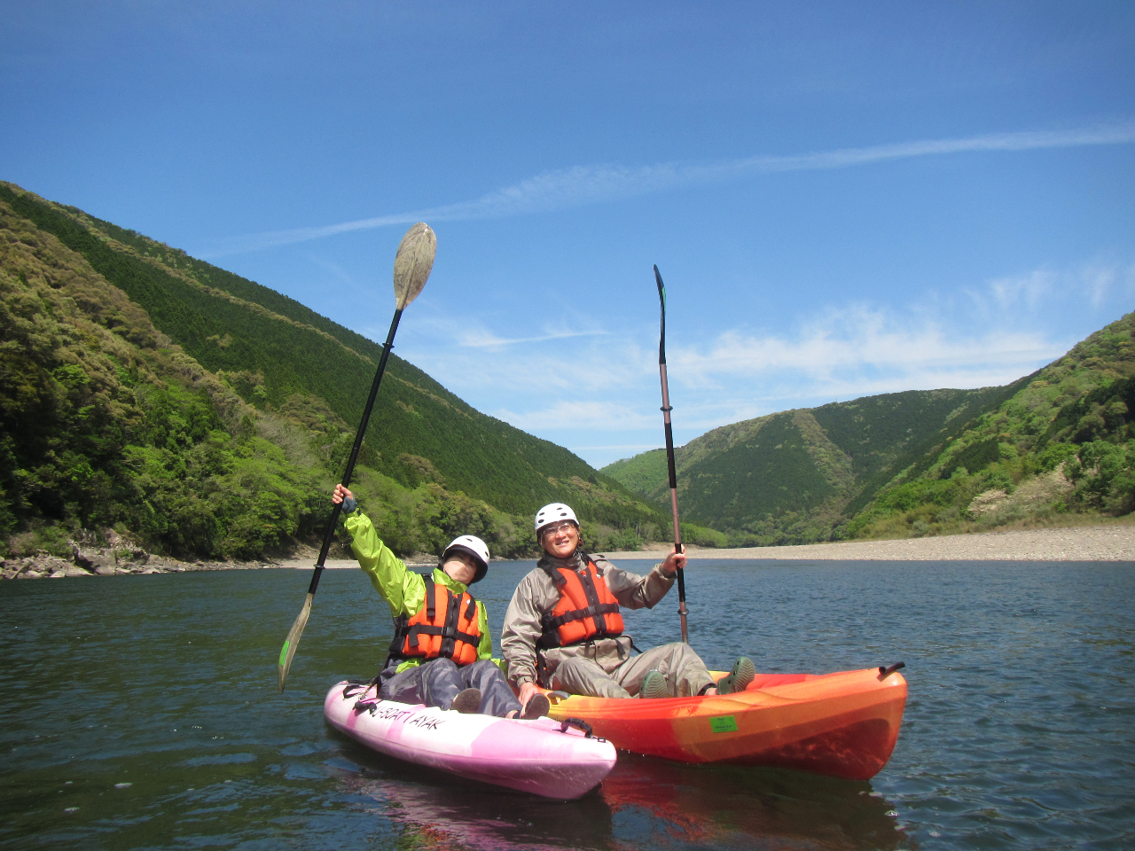 広い四万十川と大自然を満喫♪