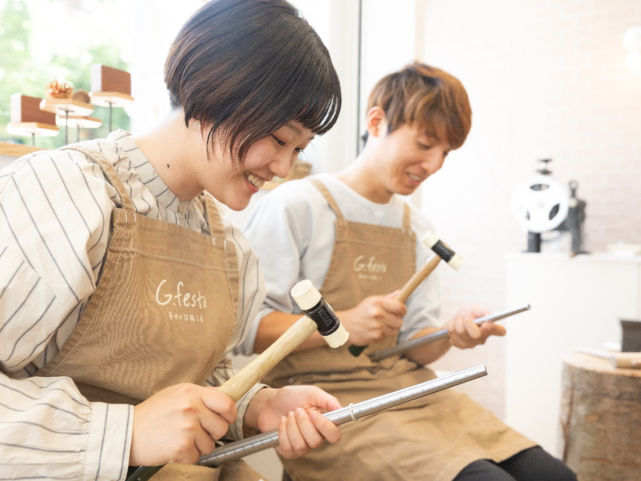 【岐阜・ペアリング制作】カップルやお友達・ご夫婦でオンリーワンのペアリング制作!...