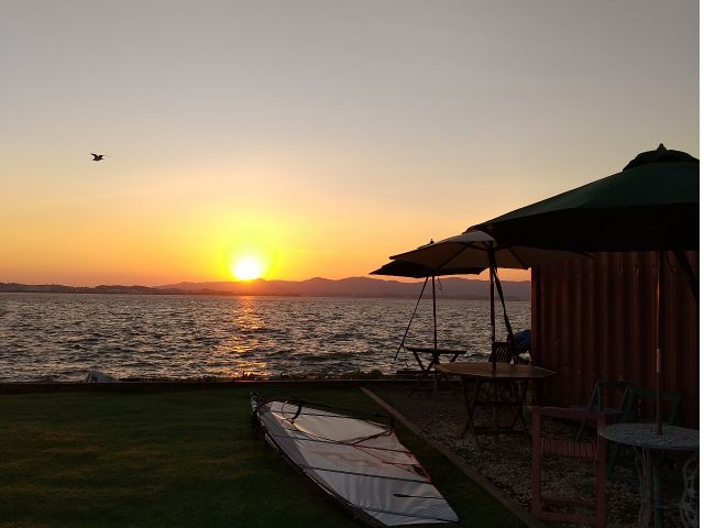 日が沈む頃の村櫛海岸もとても綺麗です♪