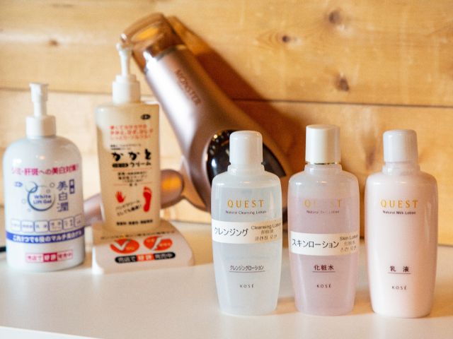 女性側大浴場アメニティ(一例)