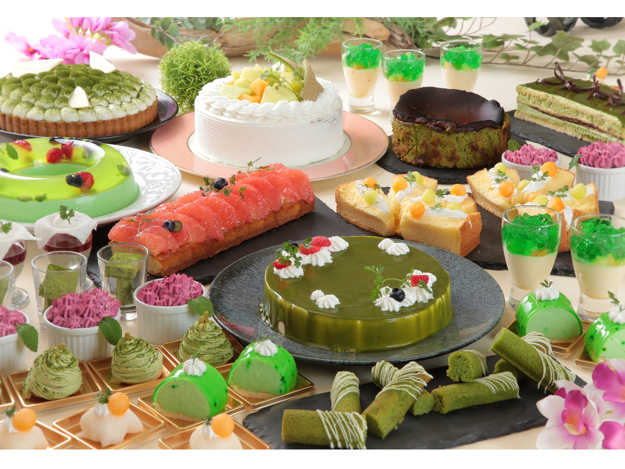 土日祝日限定! 5月9日~★ランチ&スイーツブッフェ 抹茶&メロンフェア