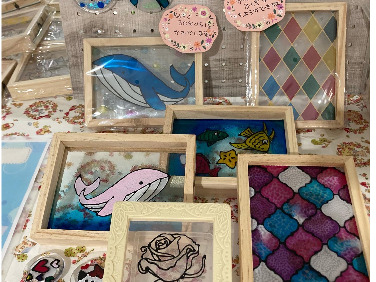 塗るステンドグラス！ディンプルアート/みけねこ - じゃらん遊び体験