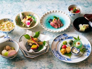 鱧と和牛・鮎田楽の会席