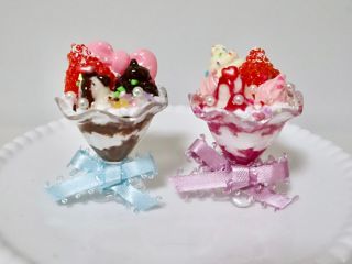 チョコレートパフェ・フルーツパフェ フィクフード・スイーツ ミニチュアスイーツ