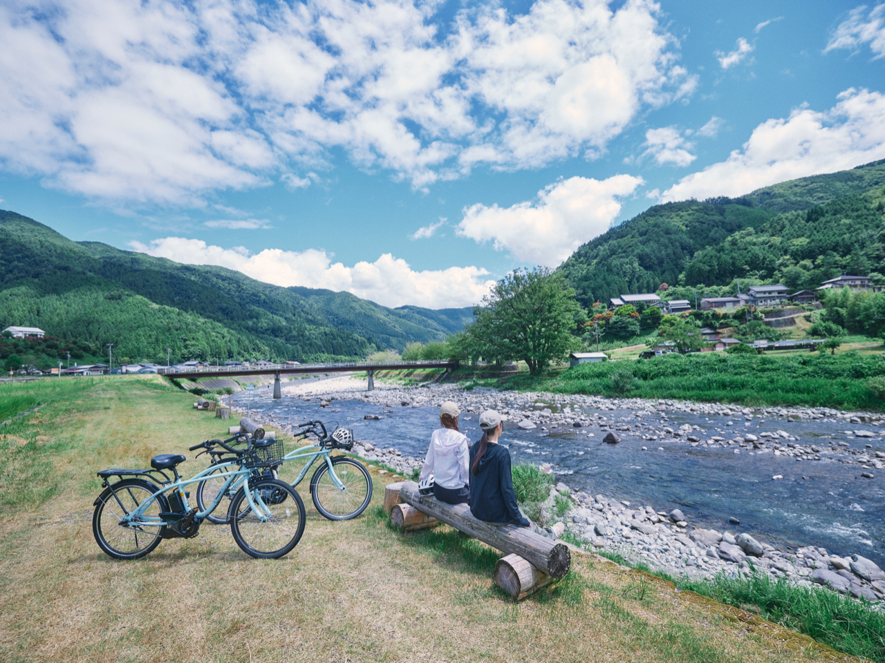 南飛騨・下呂『日本で最も美しい村 馬瀬』の自然を大満喫!Eバイクde里山ポタリン...
