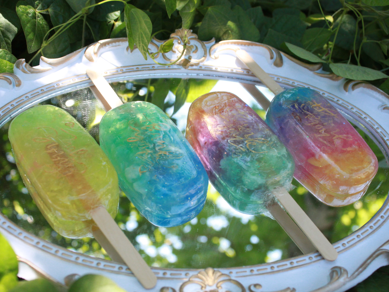 グラデーションアイスキャンディーソープ