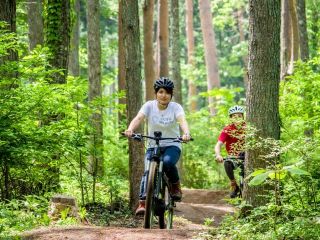 お客様の体型に合わせたレンタル車両がラインナップ。子供用は20インチから、大人用は本格的なメーカーのマウンテンバイクを取り揃えております。