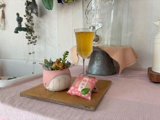 体験後には、自分のお気に入りが詰まった寄せ植え鉢を眺めながら、季節のハーブティとお菓子を楽しみながら、ゆったりとしたひとときが過ごせます。