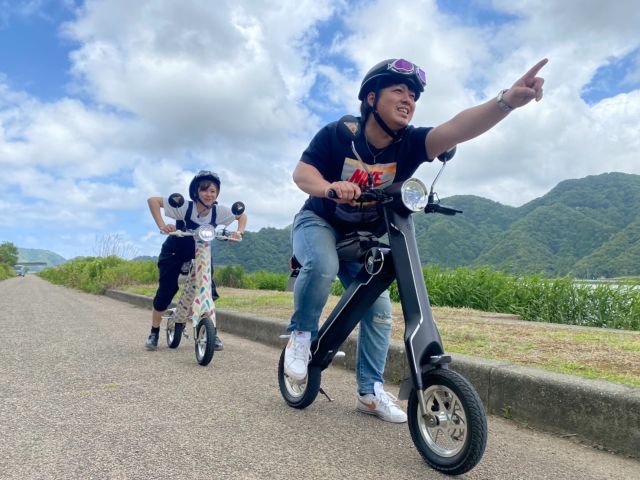 田舎道をぴゅーんと♪