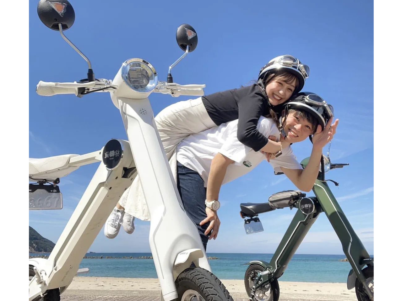 ハラハラドキドキの峠道を越えたら海♪