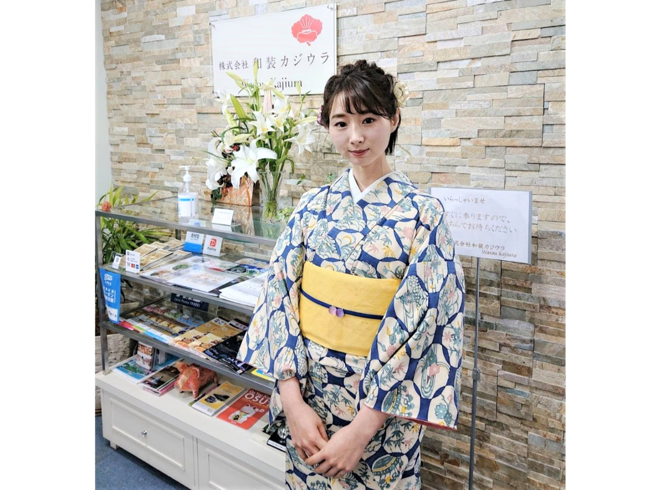 古典柄のお着物も可愛いですね(#^^#)