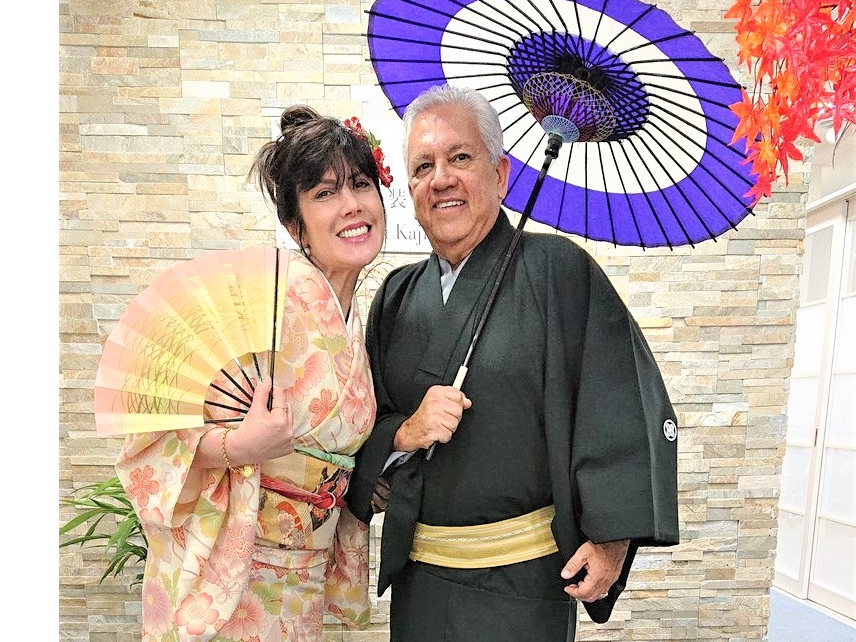 スペインからのお客様☆ お着物お似合いです(#^.^#)