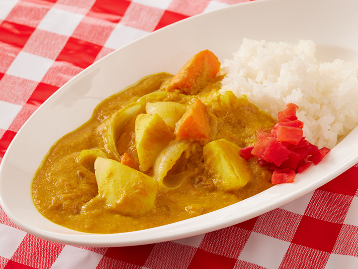 懐かしの黄色いカレー