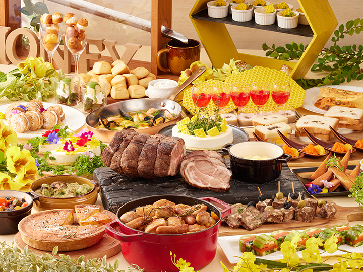 【5/9~31 土日開催】ホテルでハニーハント フレンチランチブッフェ ~お茶の...