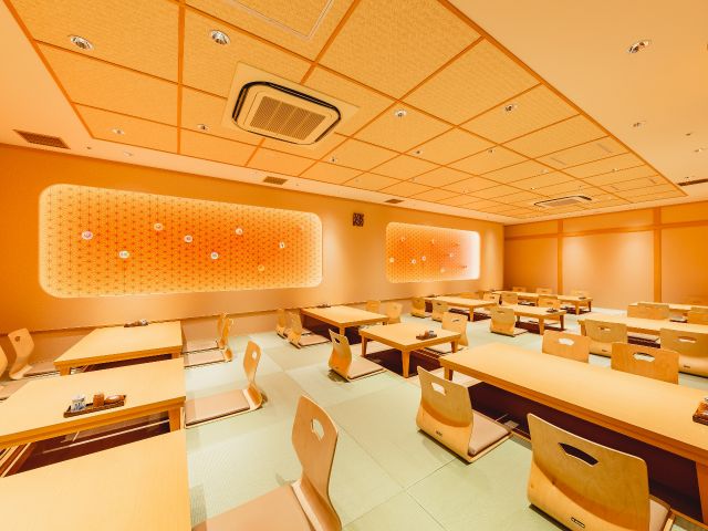 花じゅらく 掘りごたつ式の座敷
