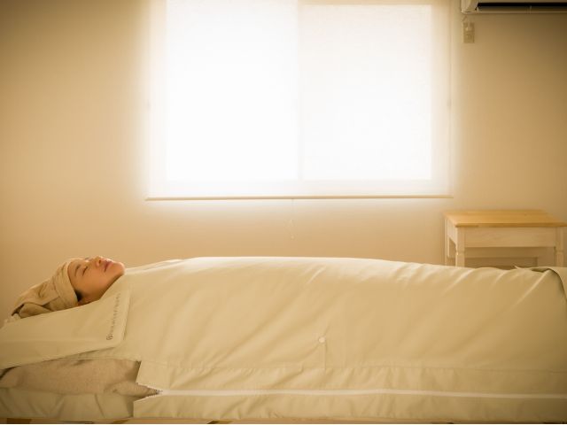 全身を心地よく芯から温めます。のぼせにくいので熱いのが苦手な方でもOK