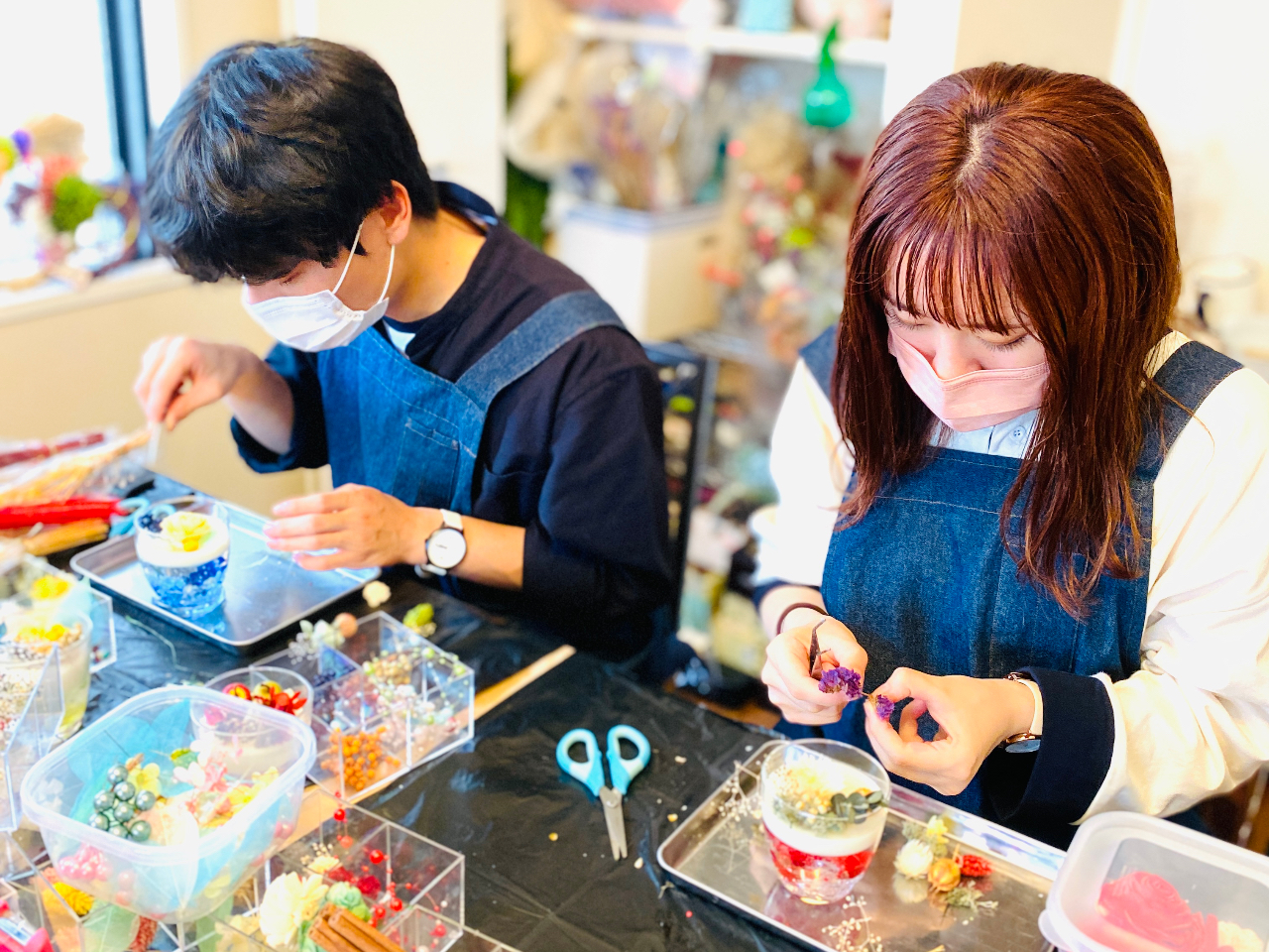 キャンドル作り体験】アロマワックスサシェ＆アロマワックスカップ