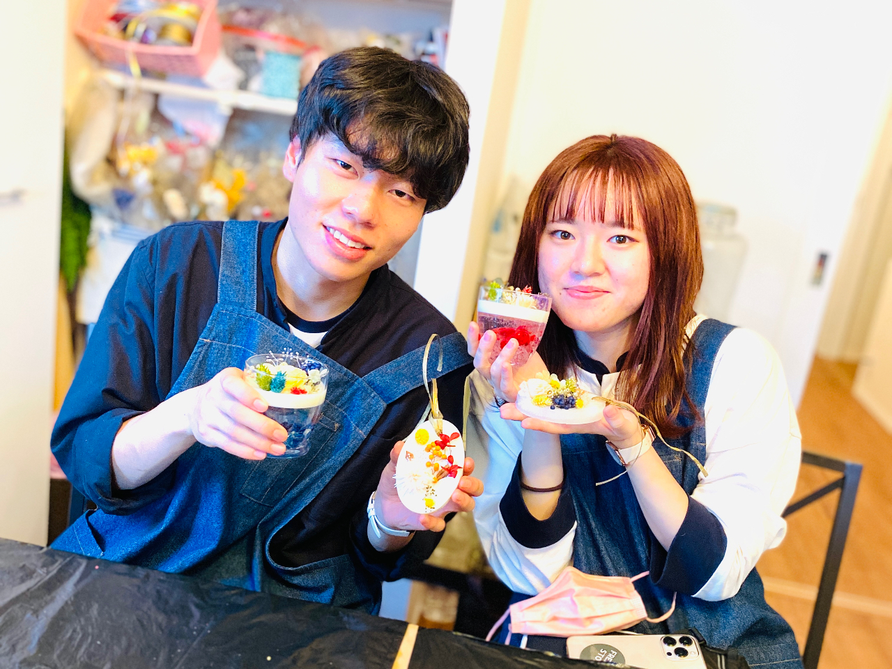 キャンドル作り体験】アロマワックスサシェ＆アロマワックスカップ