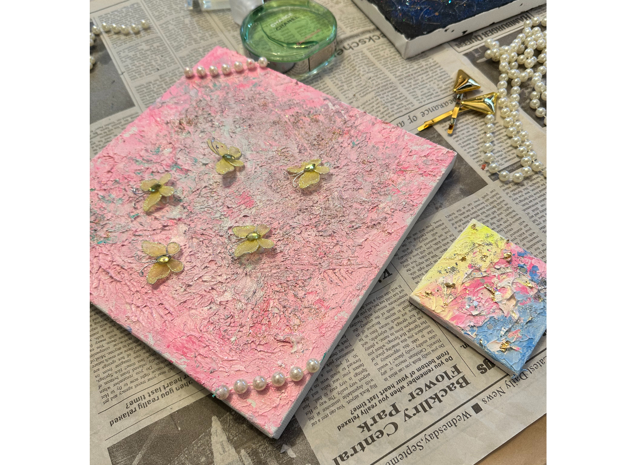 ペーパーフラワー(Heart写真補足) ペーパーフラワー(Heart写真⬆補足⬇)