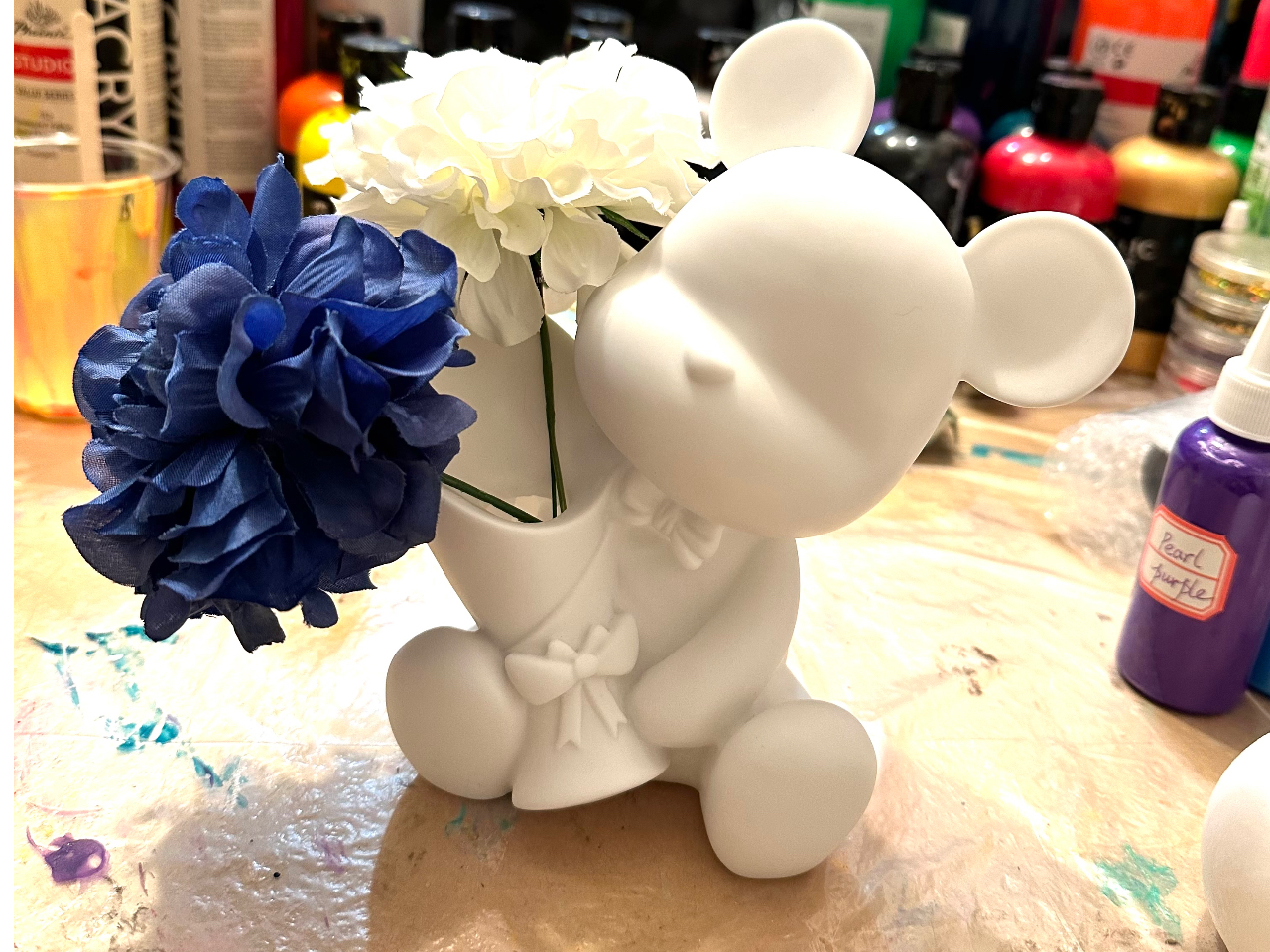 ベアーアート作り体験(キラキララメ＆グリッターかけ放題）/703candle