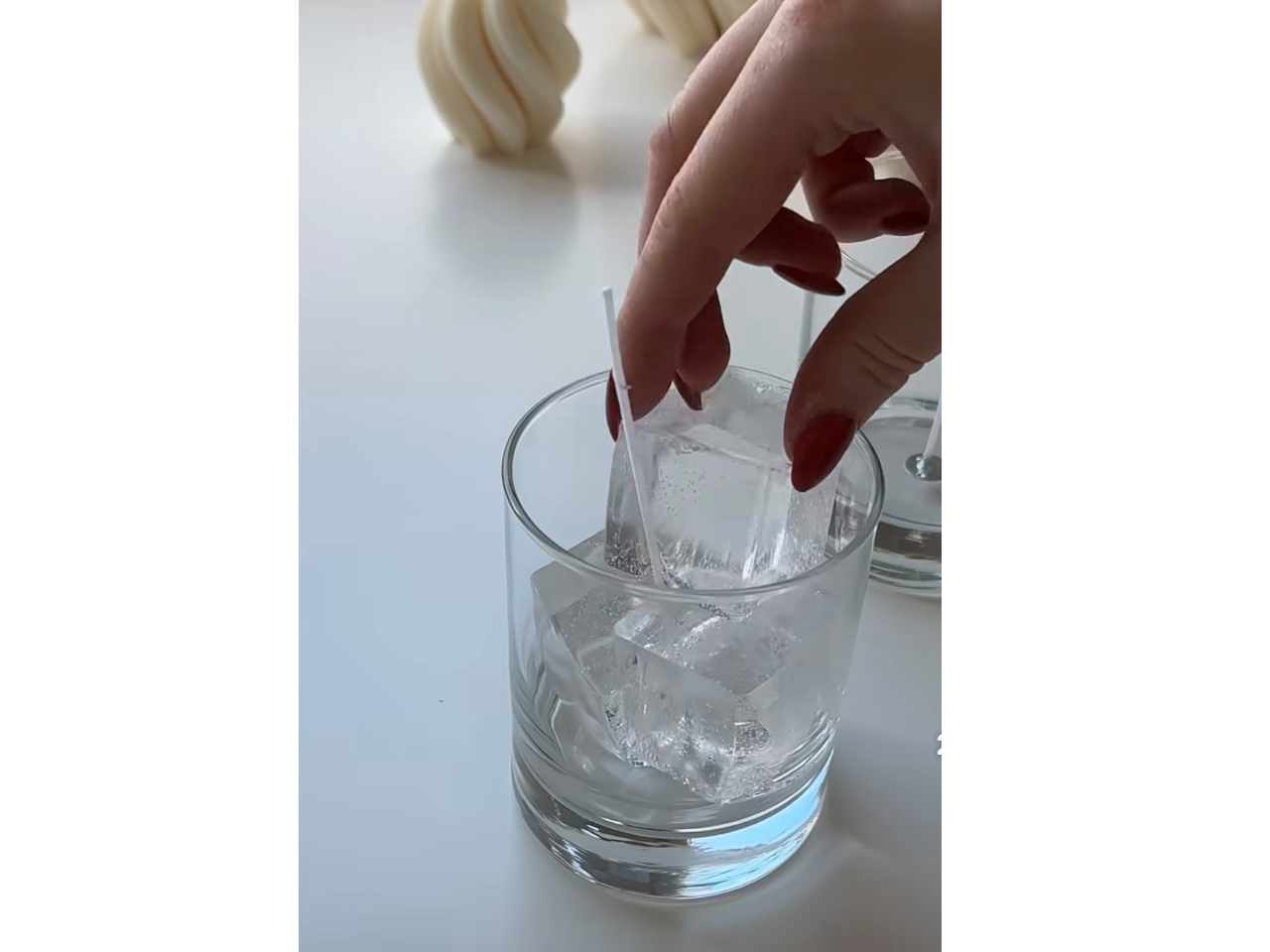 カフェラテキャンドル