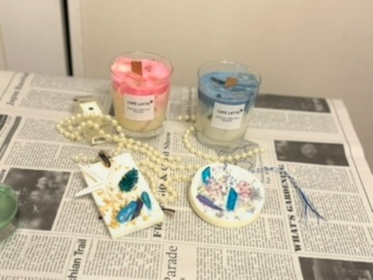 カフェラテキャンドル&ワックスサシェ