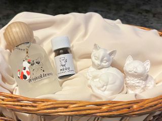 \アロマにゃダンロ/じゃらん限定 フレグランスボトルをにゃんデコ&にゃんアロマストーン あなただけの香りをあなただけのにゃんデコで楽しむ!