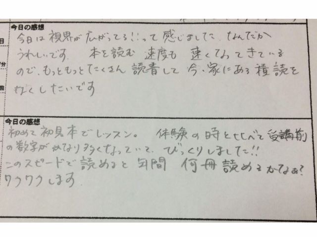 初見本(読んだことのない本)で効果を実感! 【受講生さまのお声】