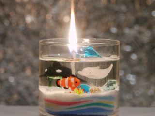 海のキャンドル点灯