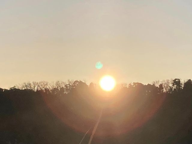 星が綺麗な山羊サイトは、朝日も美しいです。家族連れに人気です。受付時にはこちらに駐車してください。