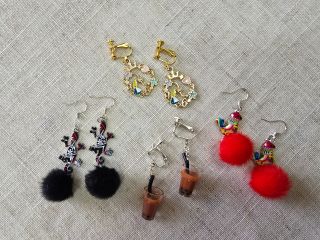 *つないでつくるピアス(イヤリング)※チャームはお店で選べます※