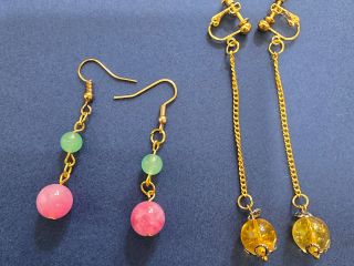 天然石でつくるピアス・イヤリング * 天然石は現地で選べます