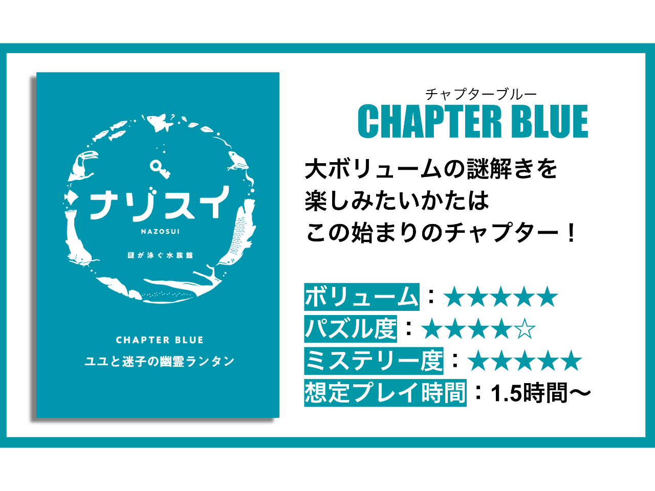 ナゾスイ第一弾『CHAPTER BLUE 〜ユユと迷子の幽霊ランタン〜