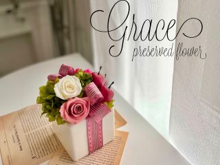 りんごがかわいいアレンジです。