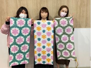 大阪 堺で染め体験。世界に1つのオリジナルガーゼストール