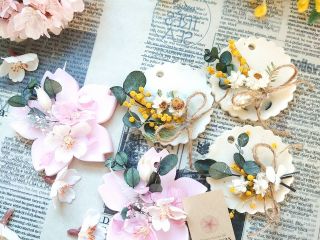 桜サシェ、ミモザサシェ