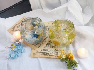 お好きな花材で、作成頂けます。キャンドルフォルダー