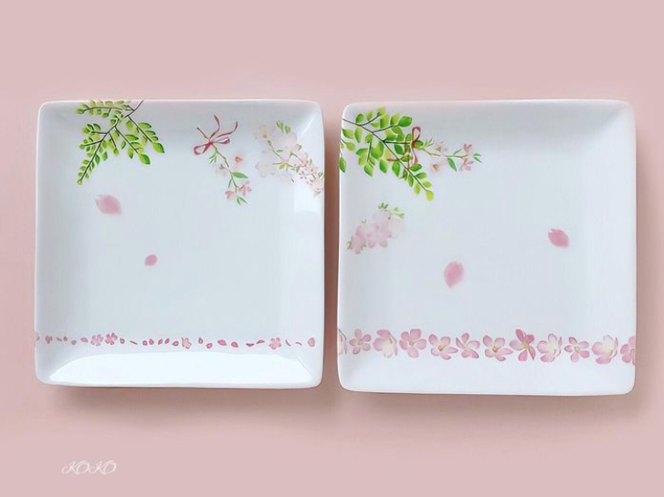 大阪府・堺 ポーセラーツ体験レッスン スクエアプレート】女性