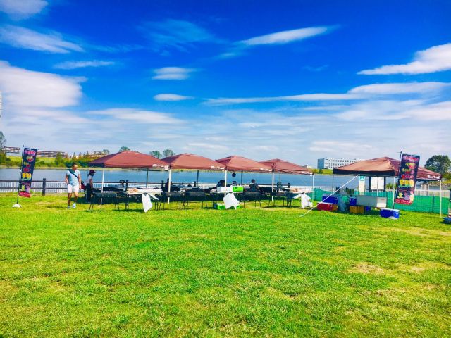 タープテントがあれば日よけ、鳥よけになります