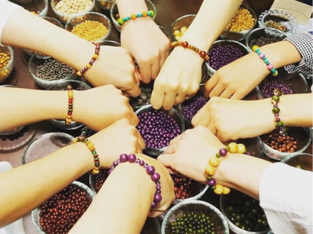 【レアウッドビーズの《ブレスレット》作り*滋賀近江八幡】希少天然木(レアウッド)...