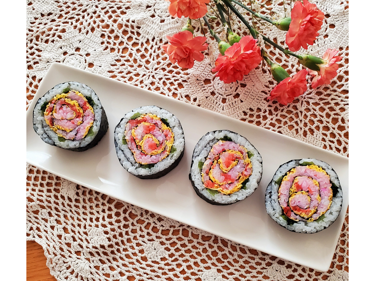 【埼玉・お料理教室楽しく巻いて、美味しく食べよう!デコ巻きずし教室<女性限定>